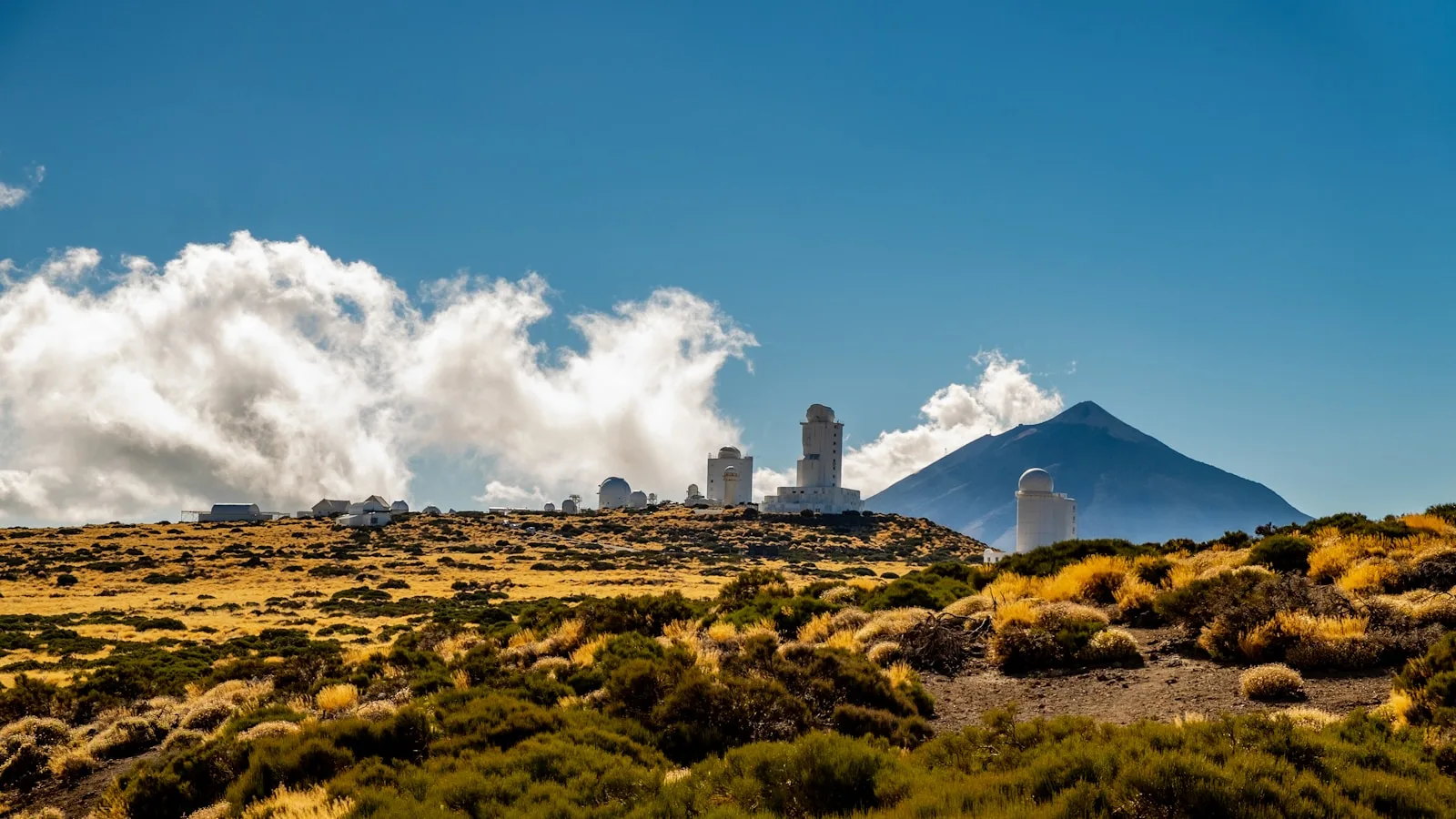 Le Teide dominant le paysage volcanique du parc national de Tenerife